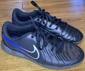 Nike Tiempo Legend 10 Academy IC Black Sz 4.5y Indoor Soccer Shoe DV4354-040 - Picture 1 of 10