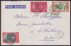 FRC0041 Fr. Sudan vecchia copertina posta aerea, per Francia, Sc76, Sc86, Sc95 barcaiolo - Foto 1 di 2