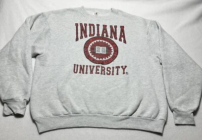 Sudadera Vintage Indiana University IU Hoosiers Fruta del Telar Hecha en EE. UU. Talla XL Foto 1 de 4