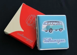 Zigarettenetui VW Volkswagen Bus T1 ⁕ Türkis Metall ⁕ Neu New ⁕ Z14 - Imagen 1 de 6