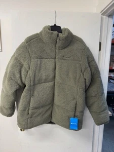 MENS L  - New Columbia Sportswear Insulated Puffect Sherpa Puffer Jacket Winter - Picture 1 of 3