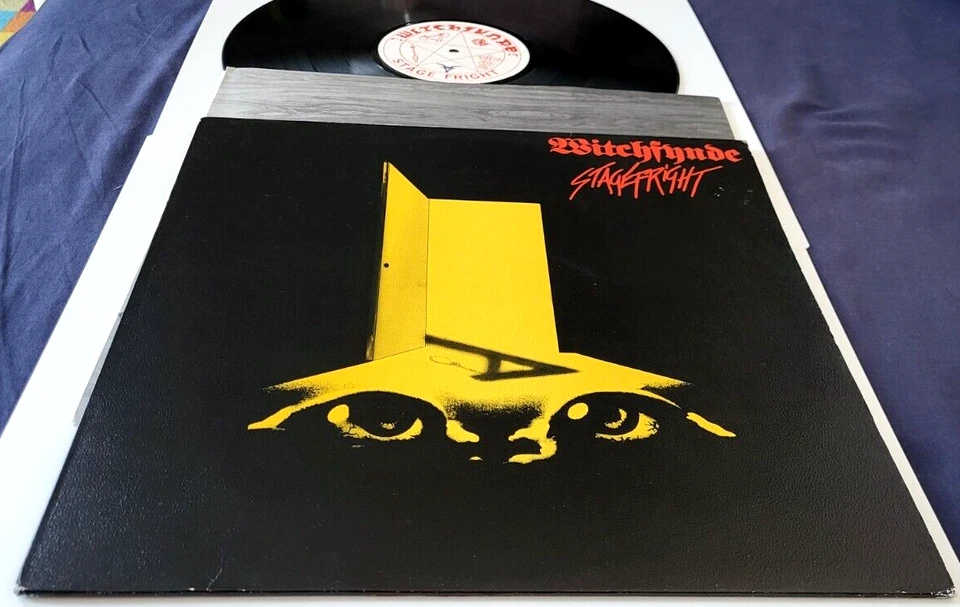 LP  Witchfynde - Stagefright 1981 UK 1st press + OIS, Textured,  nwobhm Mint-/M- - Image 1 of 4