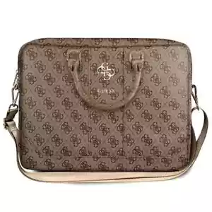 Borsa computer originale Guess 4G Up Town 15" nera per laptop marrone - Foto 1 di 4