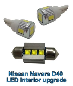 LED Interior Light kit for Nissan Navara D40 (3pc) - Picture 1 of 3
