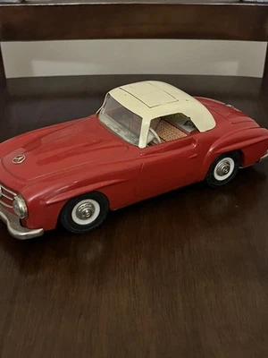VINTAGE Schuco Mercedes 190 SL Motex rot-weiß # 00220 model car - Image 1 of 4