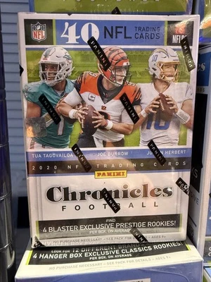 2020 Panini Chronicles Football Blaster Box Sealed Burrow Herbert Tua Hurts