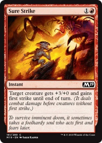 x1 Sure Strike - Core Set 2019 (M19) - NM - MTG - Image 1 of 1