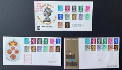 FDC s 1971 Post office Strike First day Covers FDCS X 3 - RefA 198 - Image 1 of 4
