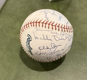 Autographed ML Bud Selig Ball by 21 NEGRO LEAGUE Stars JSA Certified LETTER - Picture 1 of 7