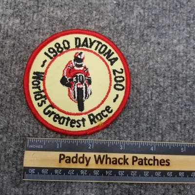 1980 Daytona 200 Patch Vintage Motorcycle Race 80s AC6 - Image 1 of 2