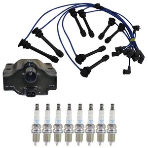 Hitachi Ignition Coils NGK 8 Platinum Spark Plugs & Wire Set Kit for LS400 4.0L - Picture 1 of 1