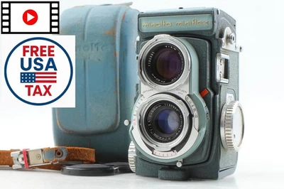 [N MINT / Case] Minolta Miniflex 4x4 TLR Film Camera Rokkor 60mm f3.5 From JAPAN - Image 1 of 4