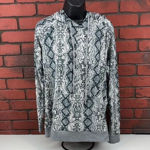 Lildy Womans Medium Snake Skin Pattern Hoodie - Fun, Animal Print - Picture 1 of 8
