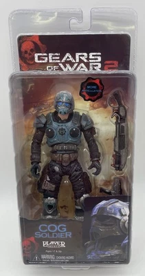 COG SOLDIER GEARS OF WAR 2 NECA ACTION FIGURE GAME 2009 RARO PLAYER SERIES PERFEITO ESTADO - Imagem 1 de 4