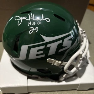 CASCO JOE KLECKO FIRMATO AUTO NEW YORK JETS TAGLIA MINI con certificato JSA HOF 23 - Foto 1 di 2