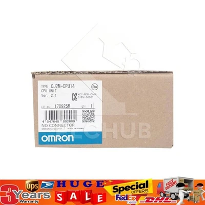 1PC Omron CJ2M-CPU14 PLC Module CPU Unit CJ2MCPU14 New In Box US Free TAX - Image 1 of 4