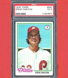 1978 Topps - Steve Carlton #540 PSA 5 - Foto 1 di 2