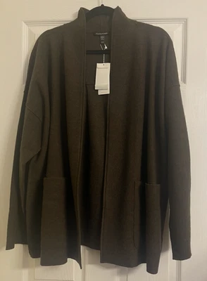 NWT $368 Eileen Fisher Wren Lightweight Boiled Wool High Collar Jacket 1X 2X 3X - Image 1 of 4