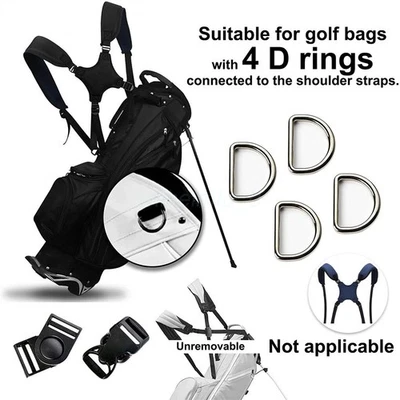 Adjustable Golf Bag Strap Replacement Double Shoulder Golf Carrying Strap - image 1 of 4