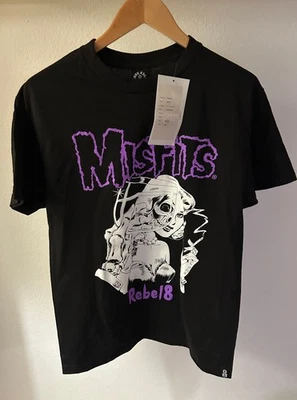 MISFITS Rebel 8 t-shirt MEDIUM Men's die my darling black purple - Image 1 of 4