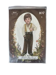 Little Darlings 107 Jungen Hose, Shirt & Pullover Muster Gr. 1-6 ungeschnitten Vintage - Bild 1 von 2
