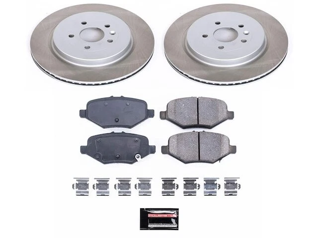 Kit de pastillas de freno trasero y rotor para Ford Police Interceptor Utility NT182YG Foto 1 de 1