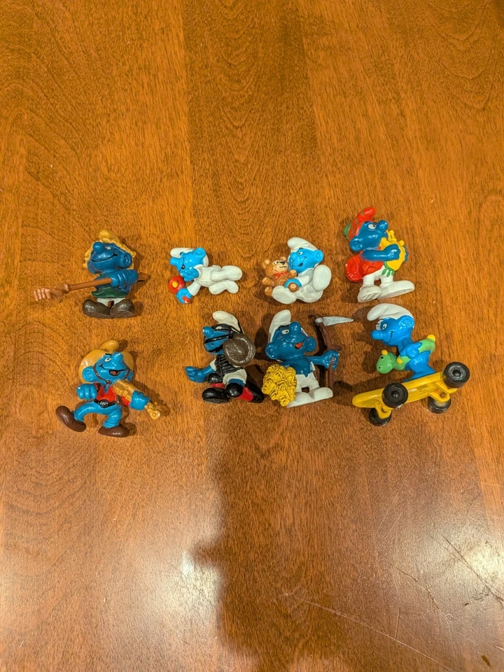 Lote De 8 Figuras Peyo Schleich Pitufos De Colección Años 70 80 Pitufo Foto 1 de 4