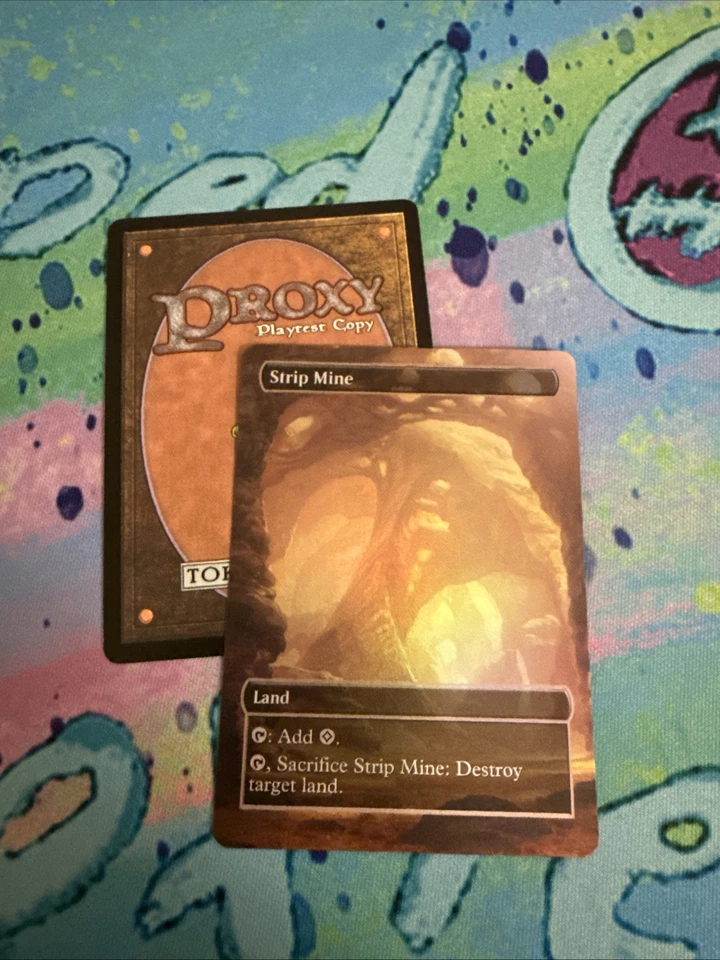 DIY Strip Mine Full  Art Foil Playtest Mtg Card - Image 1 of 1