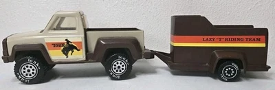 Ковбойский пикап TONKA 1979 с прицепом Lazy T Riding Team отличное состояние товара - Изображение 1 из 4