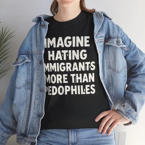 Eis T-Shirt Anti Ice Tee Anti Ice Shirt Anti Trump Shirt Einwanderung ANTI MAGA - Bild 1 von 56