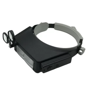 Jewelers Head Headbands Magnifier Illuminated Visors Magnifying Glasses Loupe - Picture 1 of 7