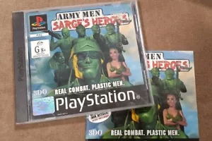 Army Men Sarges Heroes Game Playstation One FREE POSTAGE* - Foto 1 di 3