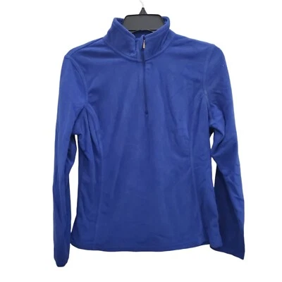 C9 by Champion Women's Blue 1/4 Zip Mock Neck Long Sleeve Fleece Pullover Size M - Image 1 of 4