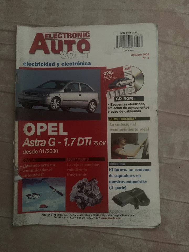 Manual De Taller De Electricidad Y Electronica Opel Astra G  1,7 - Imagen 1 de 1
