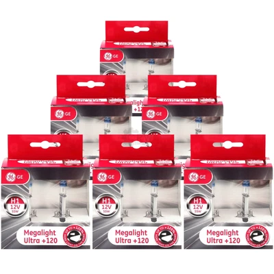 6X GE Set Xenon Look Lampadina 2X H1 12V 55W P145S MegaLight Ultra +120% - Immagine 1 di 4