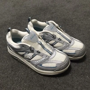 Skechers Shape-Ups SN 11814 Athletic Walking Shoes Women's Size 9 Silver Blue - Picture 1 of 10