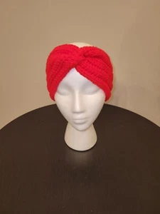 Red Crochet Women Ear Warmer Headband(New) - Picture 1 of 3