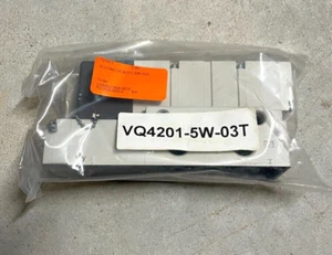 New SMC VQ4201-5W-03T valve, dbl sol, plug-in (dc), VQ4000 VALVE, SOL 4/5-PORT. - Picture 1 of 8