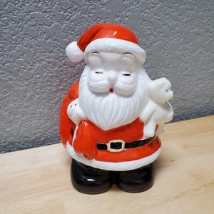 Vintage Weihnachtsmann beleuchtet Weihnachten Porzellan 5,5" - Bild 1 von 8