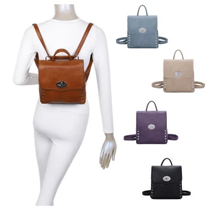 Boutique Cover Nieten Seitendeko Rucksack kleine Frau Kunstleder Rückentasche - Bild 1 von 21