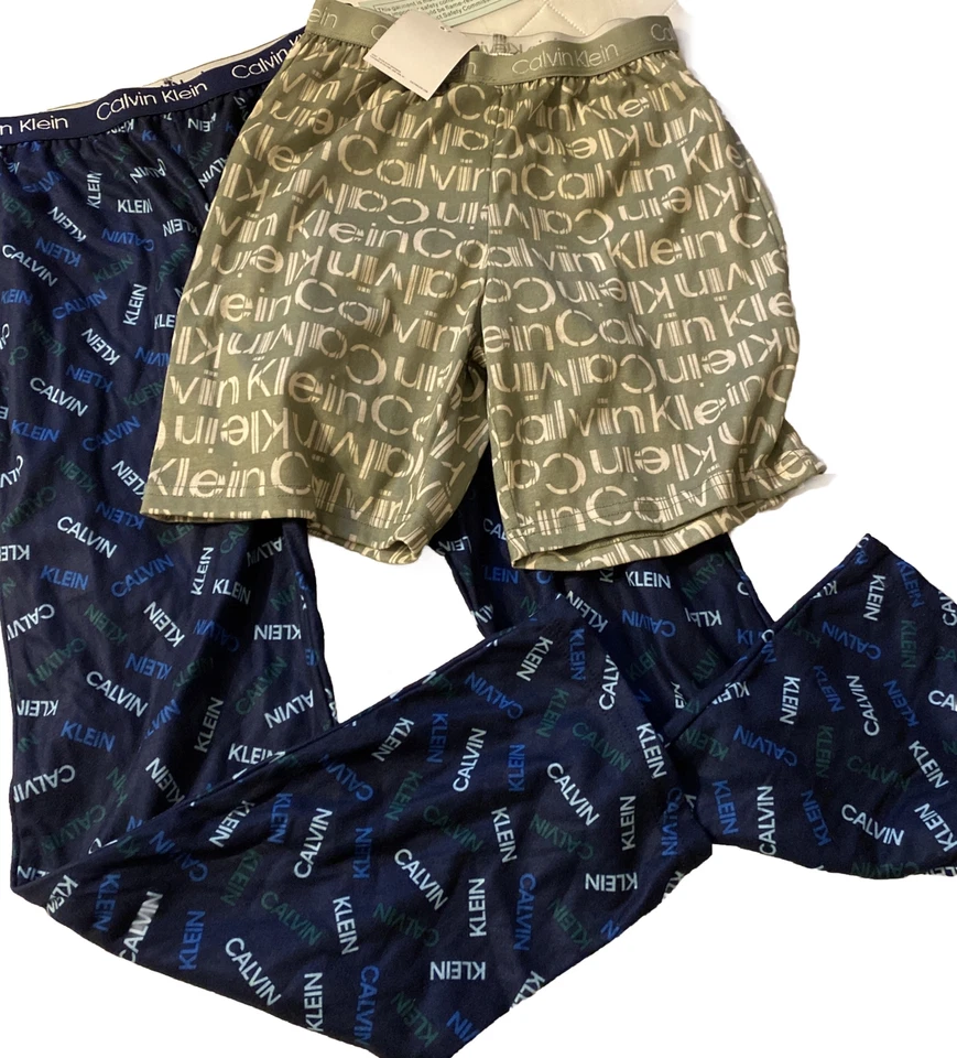 Nuevo con etiquetas Calvin Klein Niños Pijama Pantalones Salón y Pantalones Cortos Dormir Pijama Lote S 7/8 Foto 1 de 4