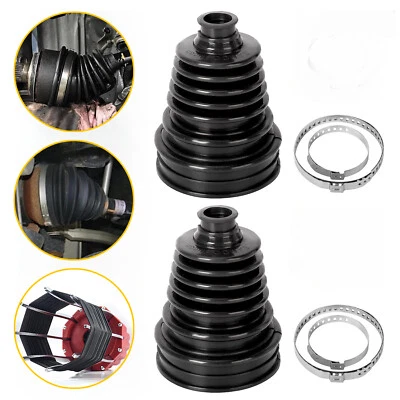 2x manicotto asse silicone universale albero motore set soffietto morbido auto auto - Immagine 1 di 4