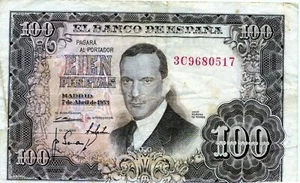 Europa, España: 100 Pesetas 1975 - Imagen 1 de 2