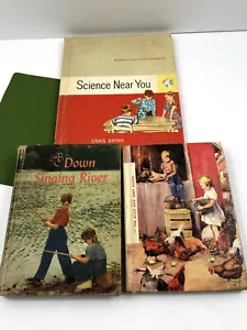 1950's Children's Vintage Textbooks Readers Alice and Jerry Down Singing River 3 - Foto 1 di 7