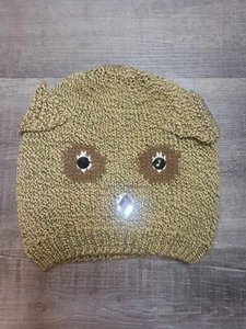 Puppy Dog kid's knit winter hat/beanie, Brown - Picture 1 of 3