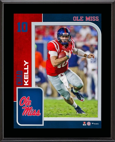 Chad Kelly Ole Miss Rebels 10.5x13 Player Plaque Authentic Cover