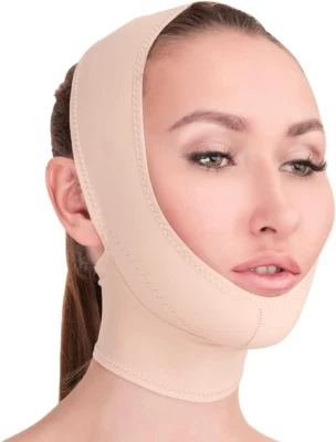 Post Surgical Chin Strap Bandage for Women - Neck and Chin Compression Garment W - Image 1 of 4