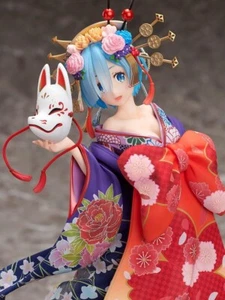 F:NEX Furyu Re Zero figure 1/7 Rem Oiran douchuu Ver. Kitsune and Petelgeuse set - Picture 1 of 9
