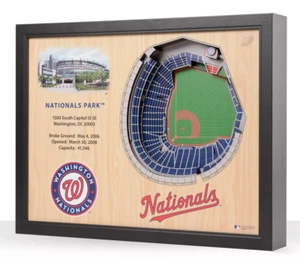 25 Layers YOU THE FAN StadiumViews 3D Washington Nationals Parks Baseball Decor - Picture 1 of 12
