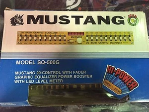 New 20 band Graphic Equalizer Mustang sq-500g Old School Gold EQ Hi-Power - Picture 1 of 1